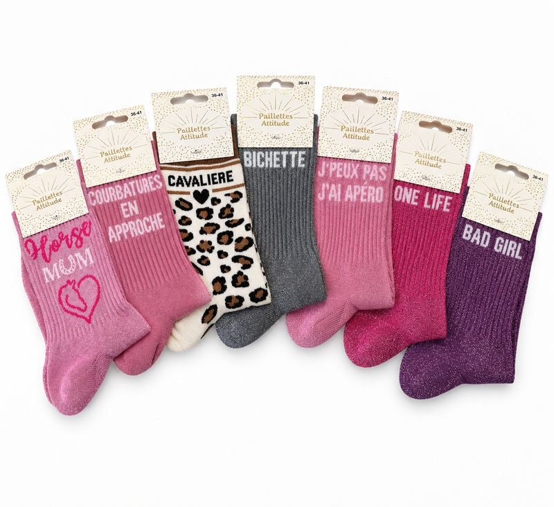 Chausettes basse à paillettes