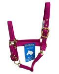 Licol Valhoma framboise pour cheval et poney, personnalisable avec une broderie