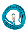 Laisse pour chien turquoise personnalisable avec broderie Coyonic, disponible en deux longueurs : 1,20 m et 1,80 m