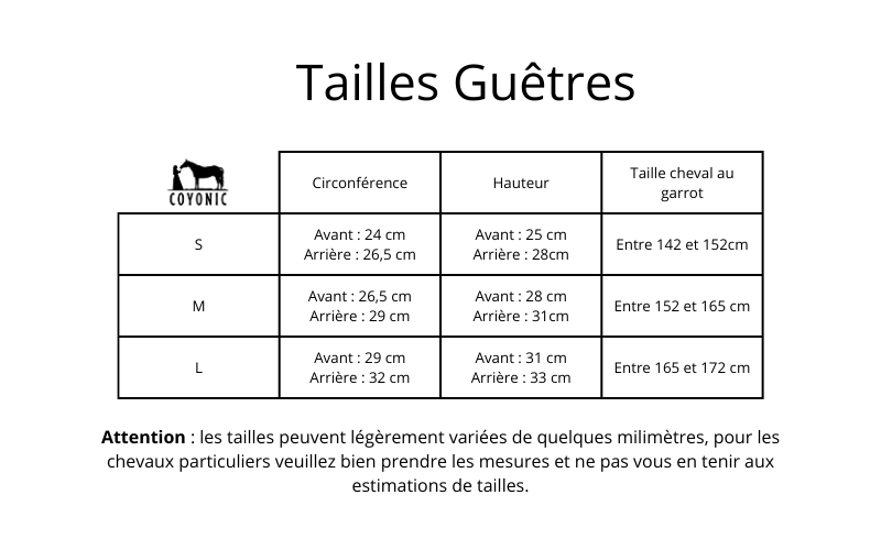 Pack de 4 guêtres Zebra