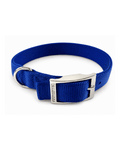 Collier Valhoma bleu roi pour chien sans broderie, personnalisable avec le prénom de votre choix