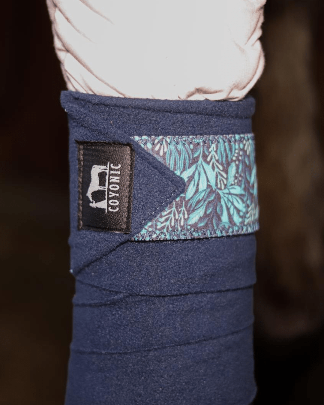 bande de polo bleu motif forest