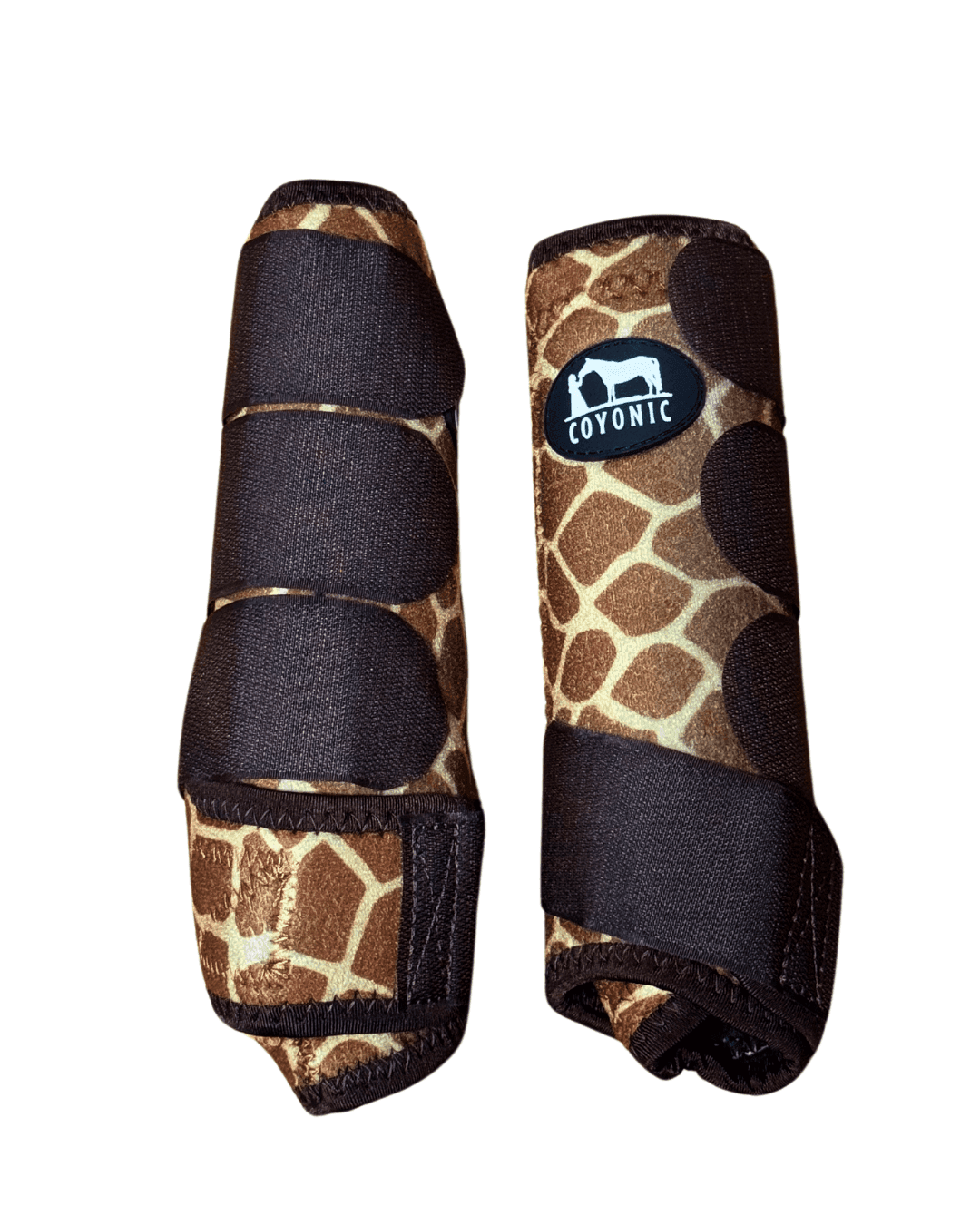 Guêtre cheval motif girafe