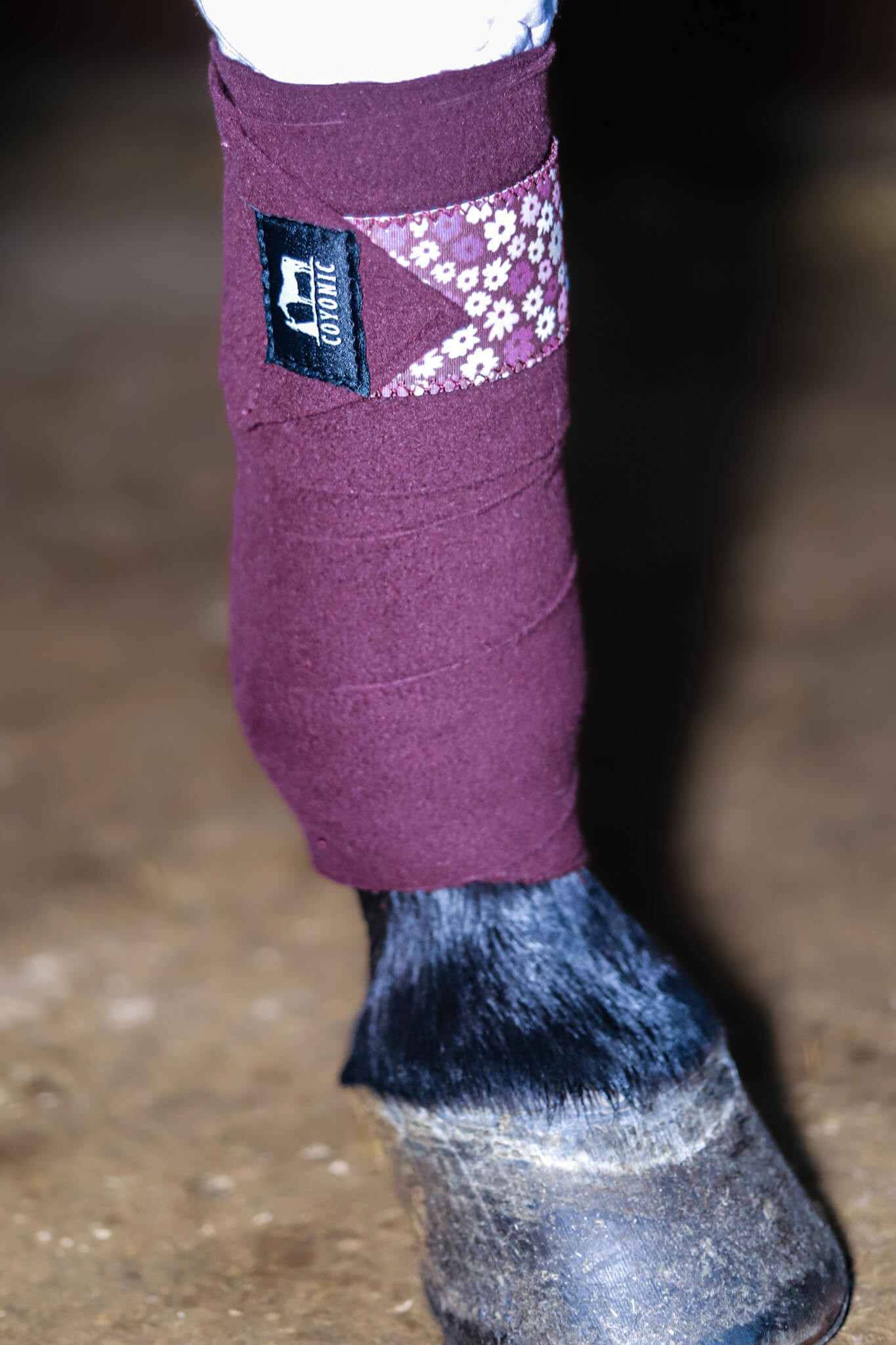 Bande de polo bordeaux motif liberty