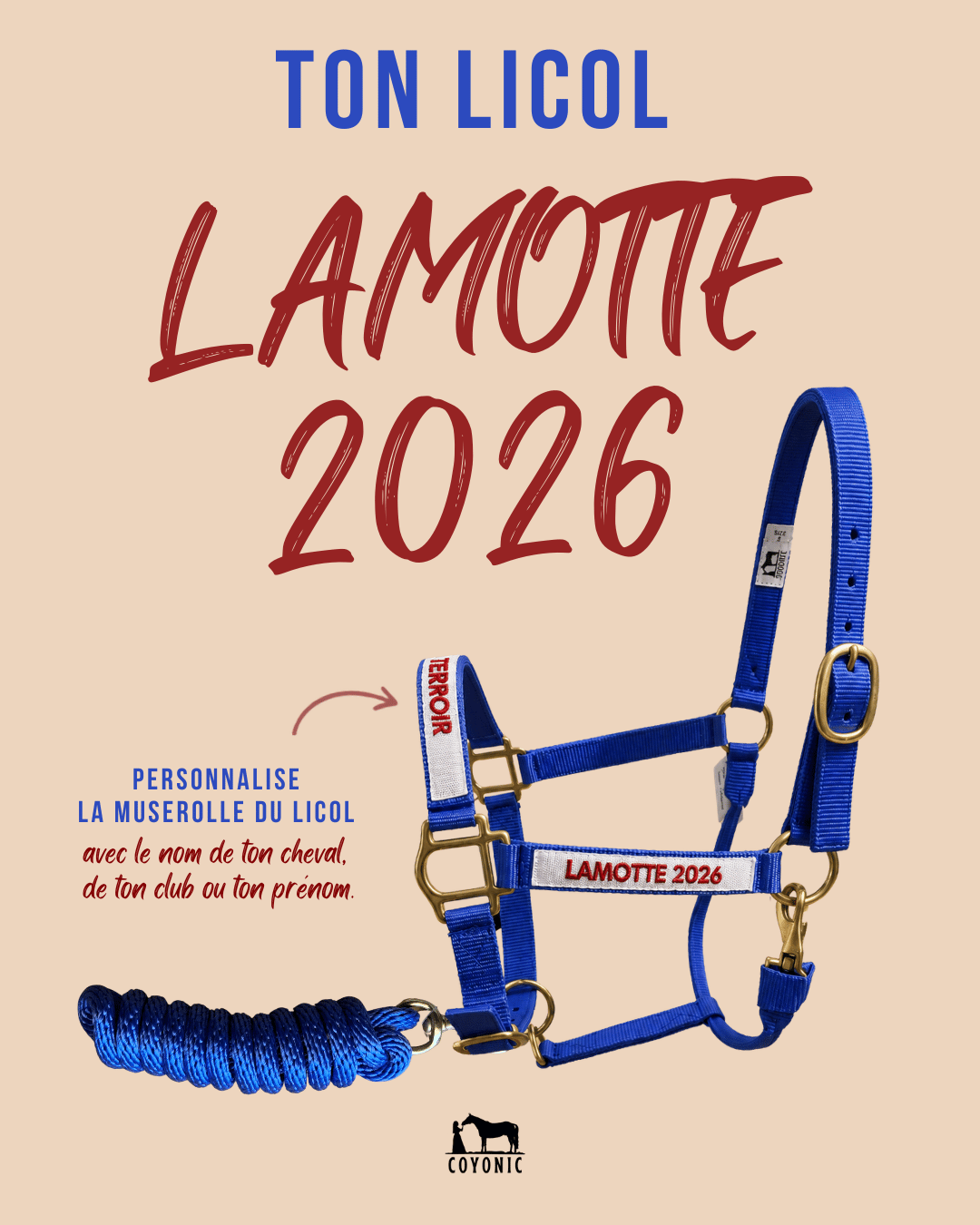 Licol Lamotte 2026 – Édition limitée personnalisable